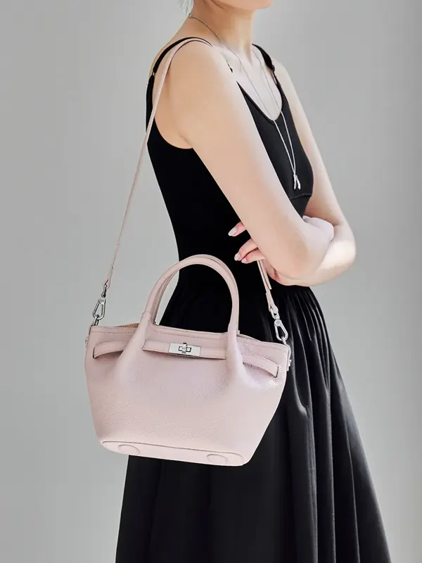 Cartera Rosal de cuero vacuno