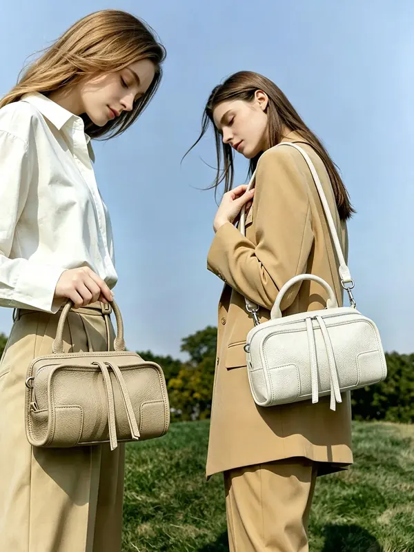 Cartera Lazo de cuero vacuno de primera flor